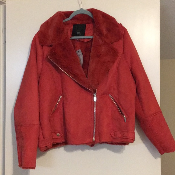 ASOS Curve Jackets & Blazers - ASOS Curve/River Island faux shearling jacket